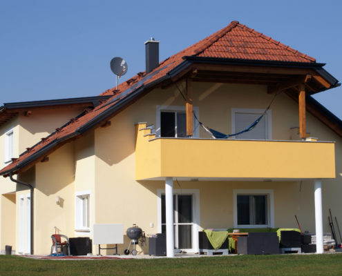 Einfamilienhaus Dachkonstruktion